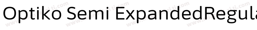 Optiko Semi ExpandedRegular字体转换